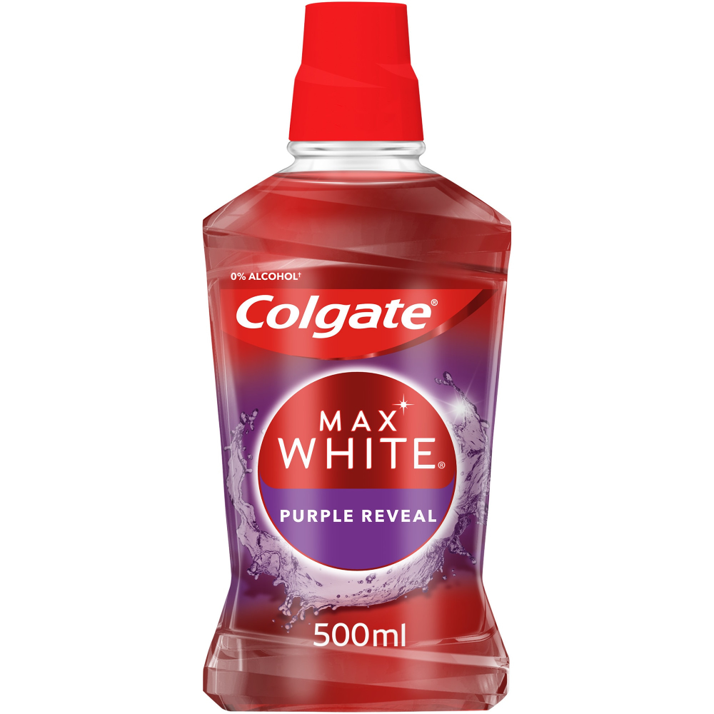 Apa de gura Max White Purple Reveal, 500 ml
