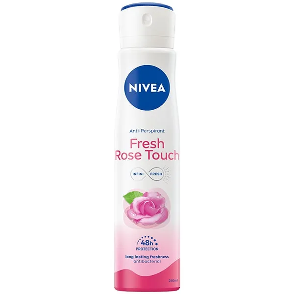 Deodorant spray feminin Fresh Rose Touch, Nivea, 250 ml