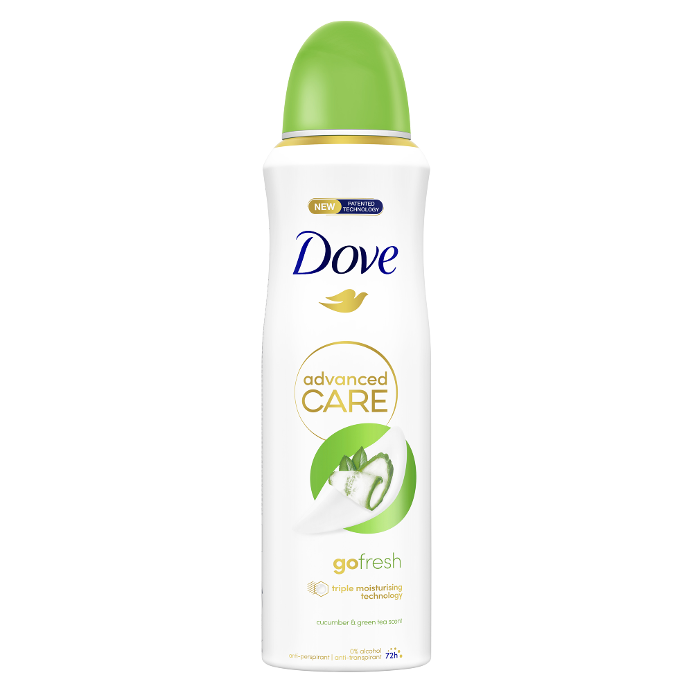 Deodorant spray Dove Advanced Care cu castravete si ceai verde 200 ml