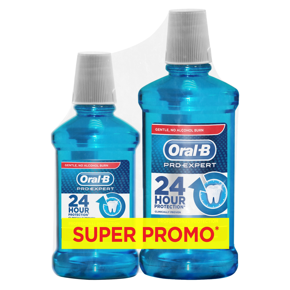 Pachet Promo: Apa de gura Oral-B ProExpert 500 ml + 250 ml