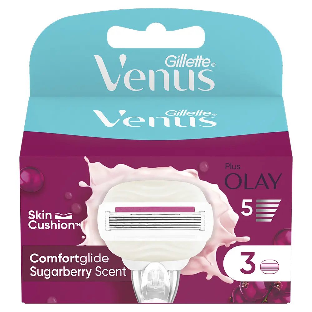 Rezerve aparat de ras Gillette Venus Comfortglide Sugarberry, 3 buc