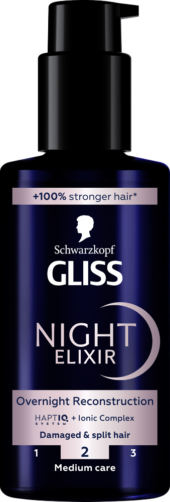 Tratament pentru par Gliss Night Elixir Overnight Reconstruction 100ml