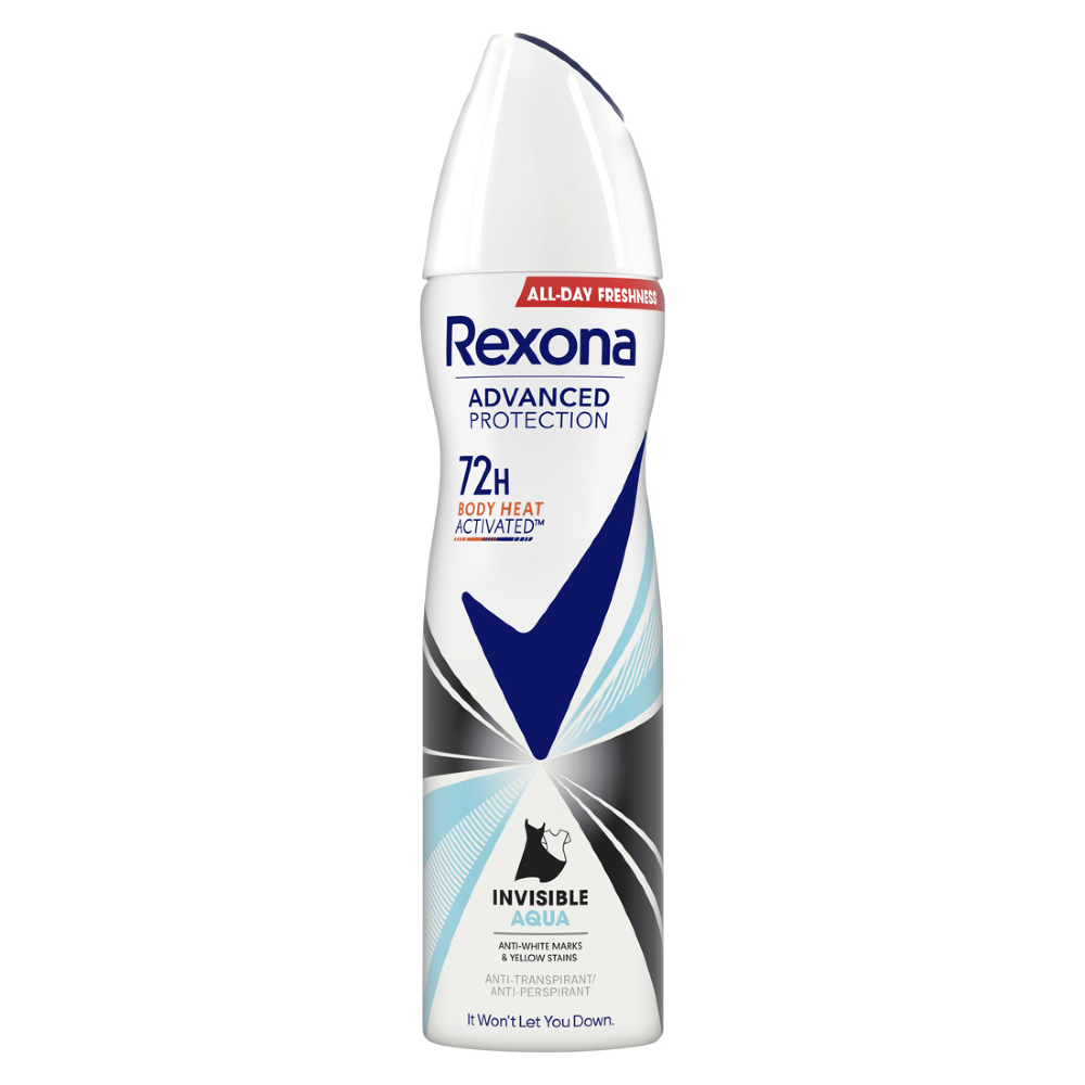 Deodorant spray Rexona Advanced Protection Invisible Aqua 150ml