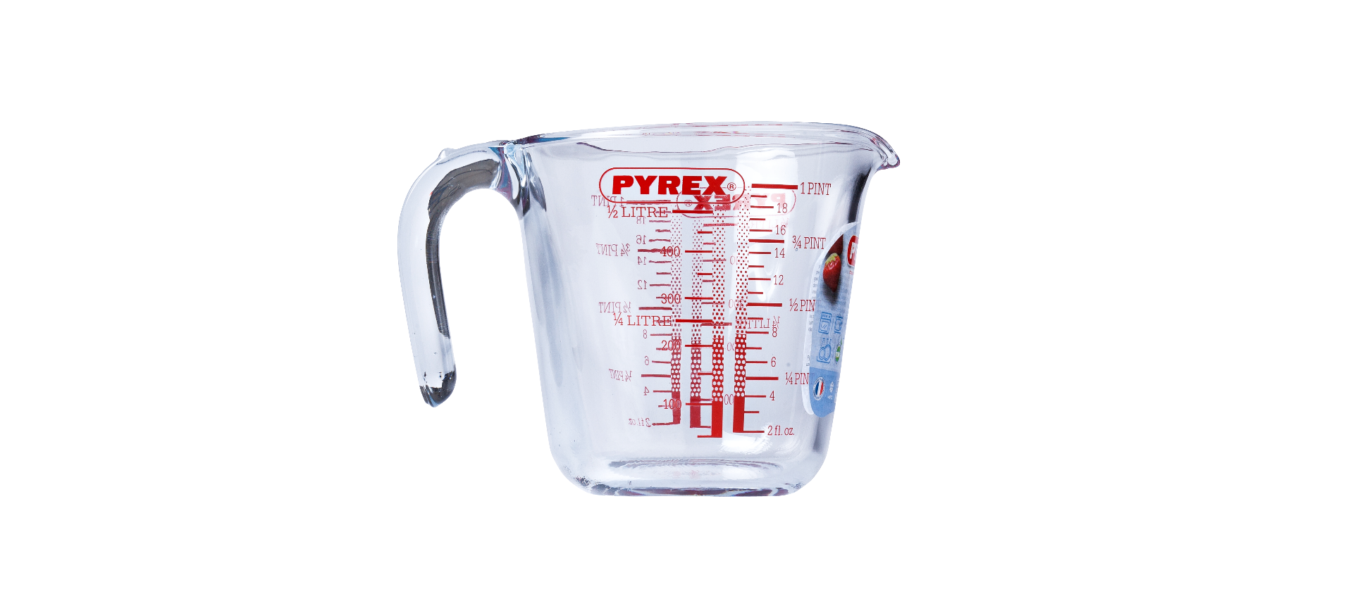 Cana gradata din sticla termorezistenta 0.5 L, Pyrex