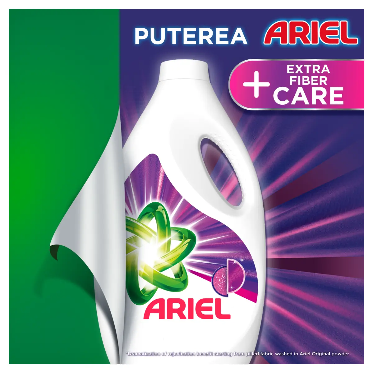 Detergent de rufe lichid Ariel +Extra Fiber Care 2.805 L, 51 spalari