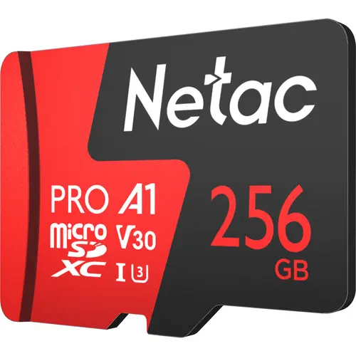 Card de memorie Netac, 256GB, microSDXC + Adaptor SD