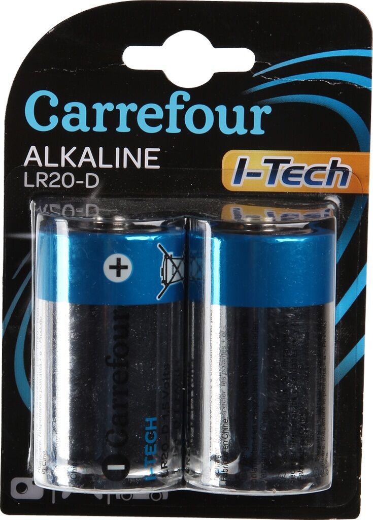 Set x 2 baterii Carrefour I-Tech LR20