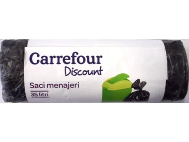Saci menajeri Carrefour Discount 20 bucati / rola, 35 litri