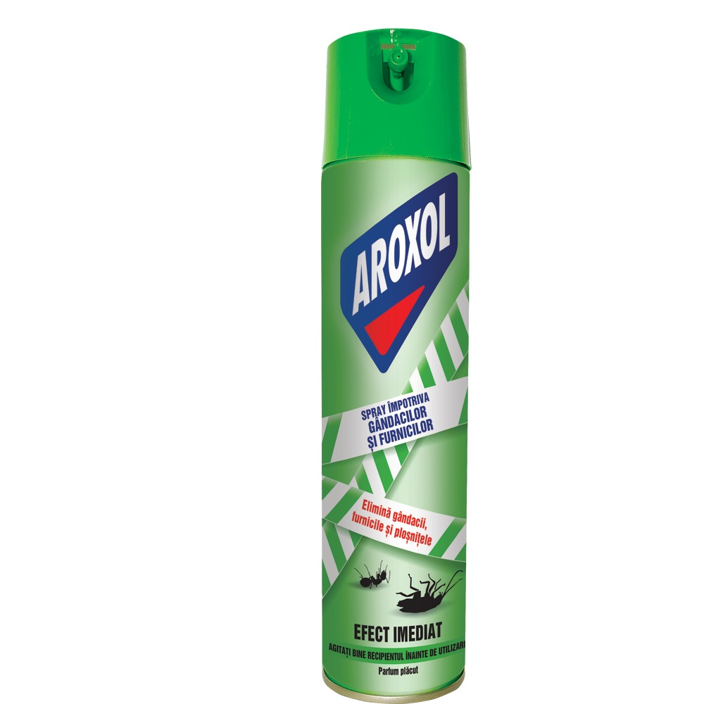 Spray insecticid impotriva gandacilor si furnicilor Aroxol, 400 ml
