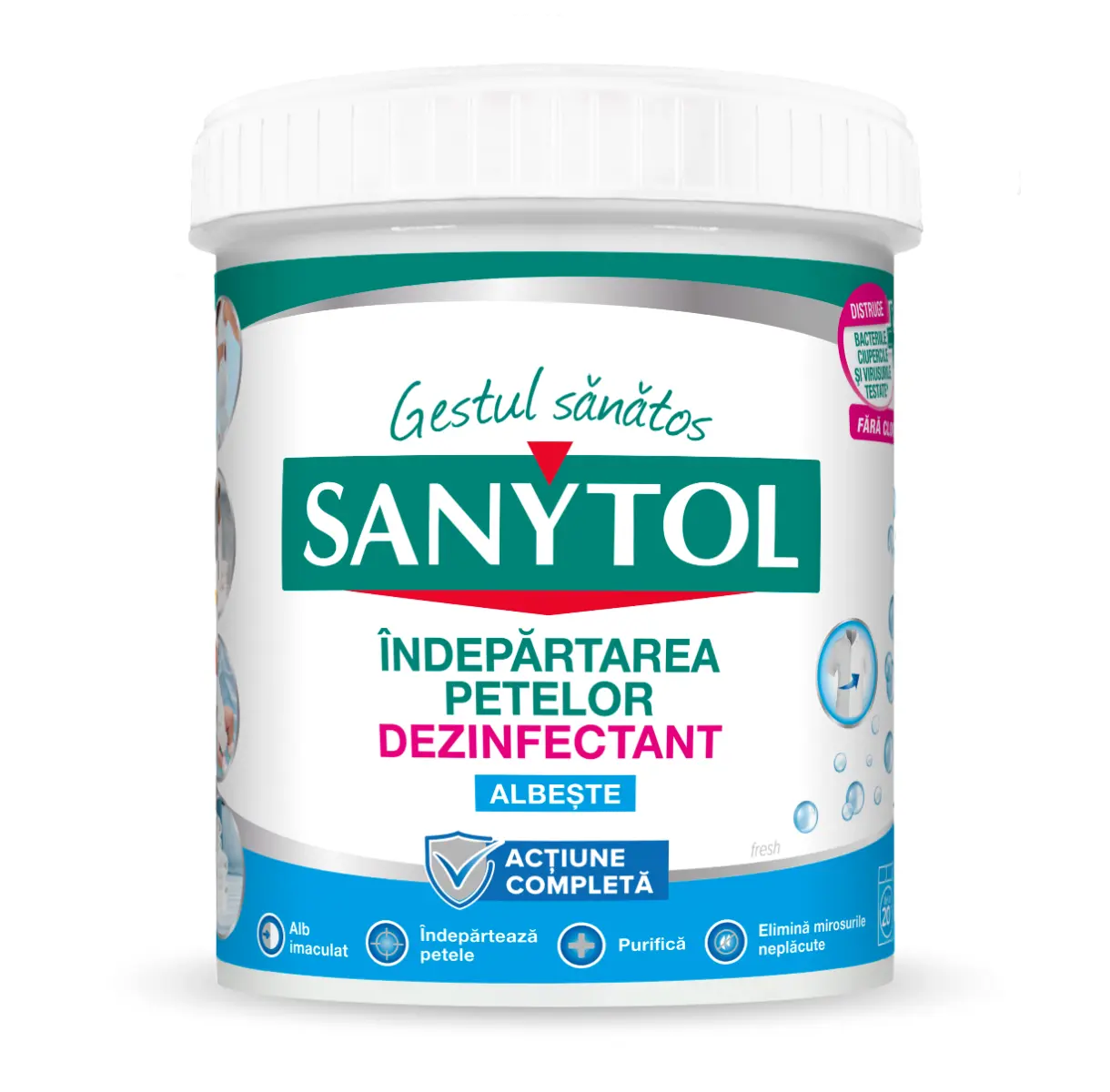 Dezinfectant rufe albe Sanytol 450g