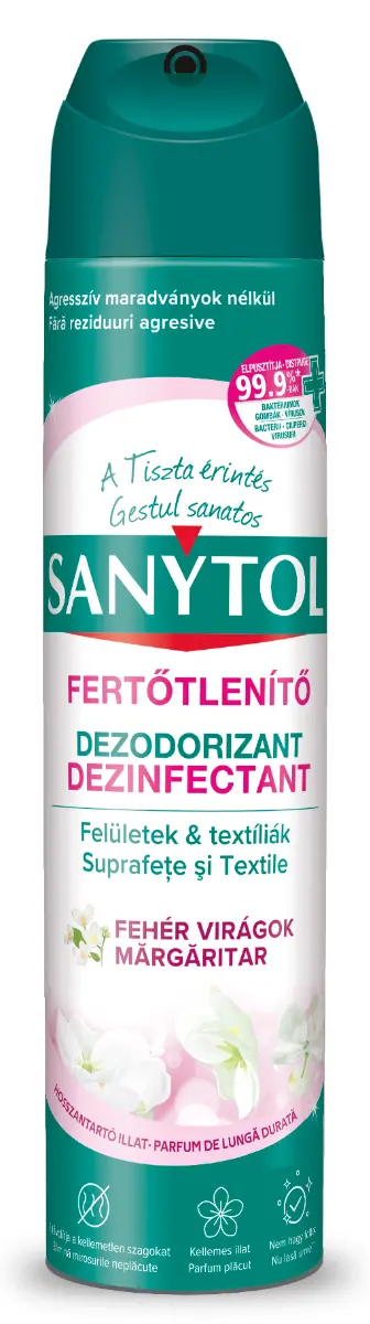 Spray odorizant dezinfectant Sanytol Flori Margaritar 300ml