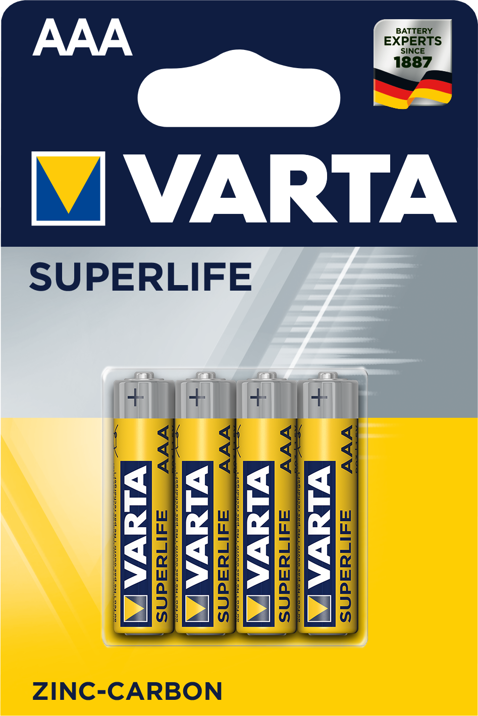 Set 4 baterii Varta Superlife AAA