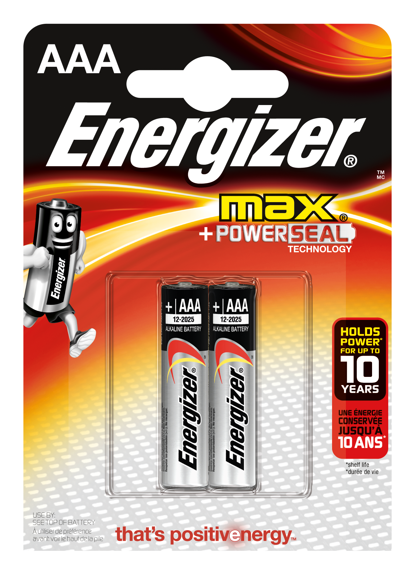 Set 2 baterii Energizer Alcaline MAX R03/AAA