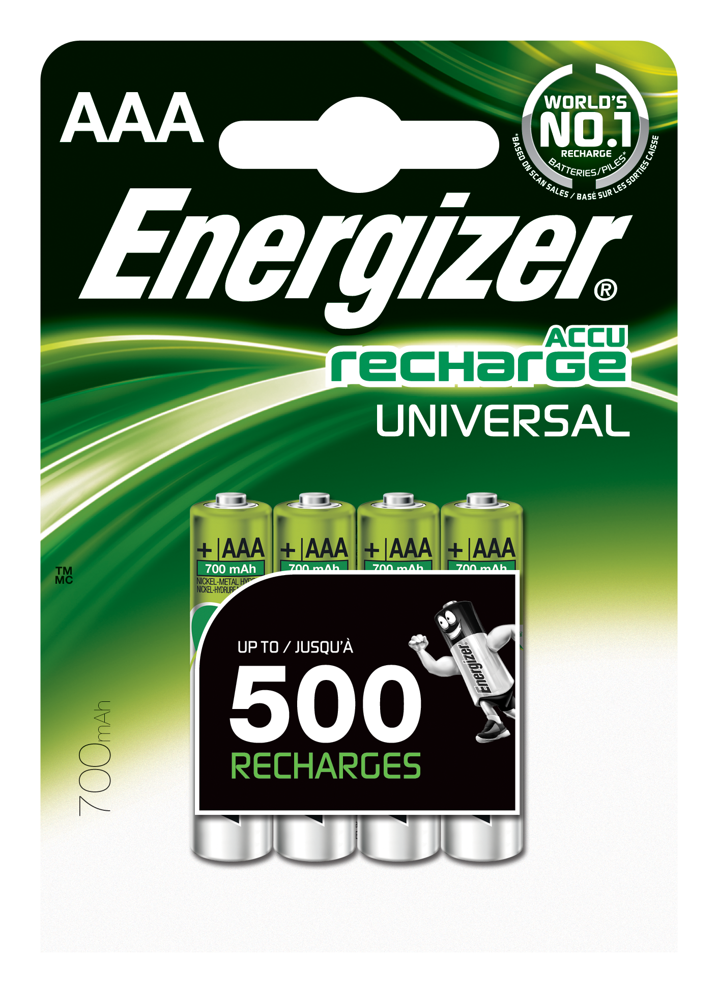 Set 4 baterii reincarcabile Energizer power PLUS R03/AAA, 700mAh