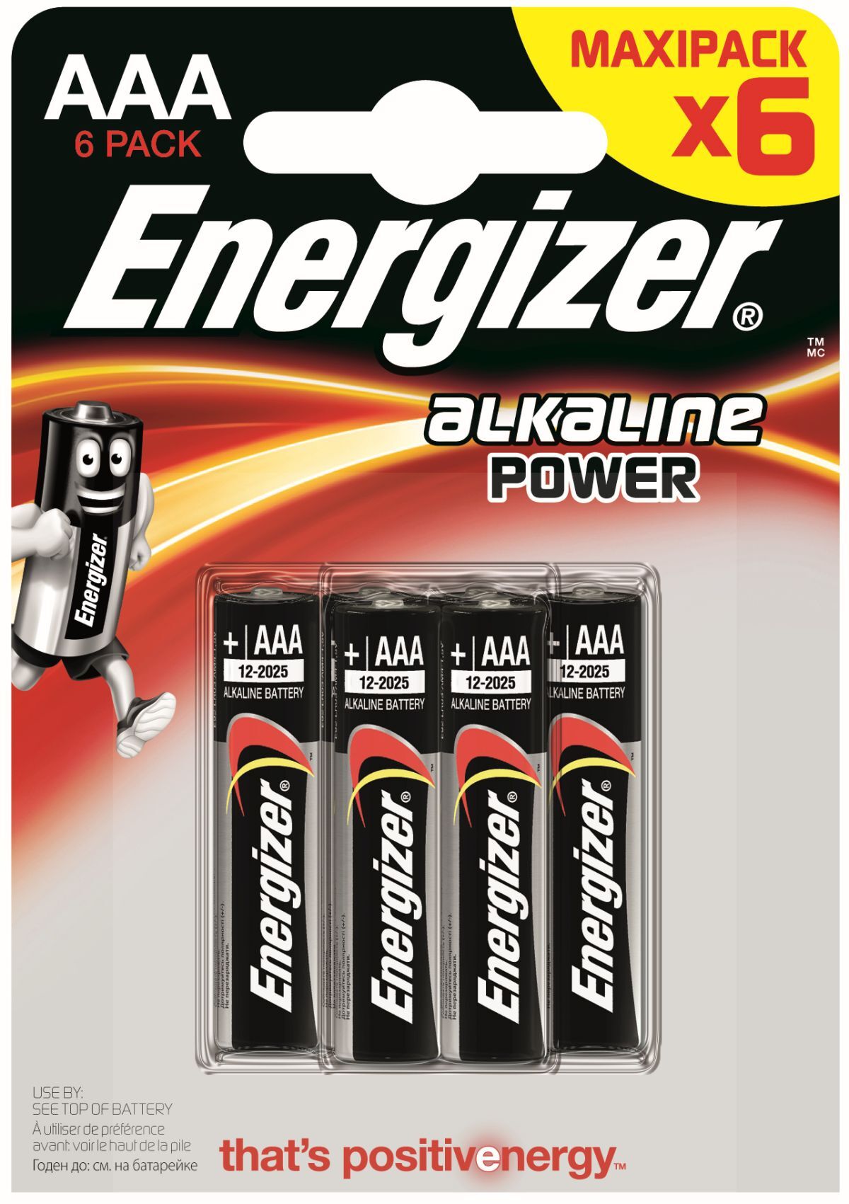 Set 6 baterii Energizer Alcaline Power R03/AAA