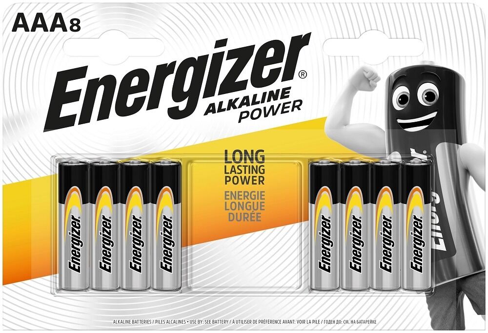 Set 8 baterii Energizer Alcaline Power R03/AAA