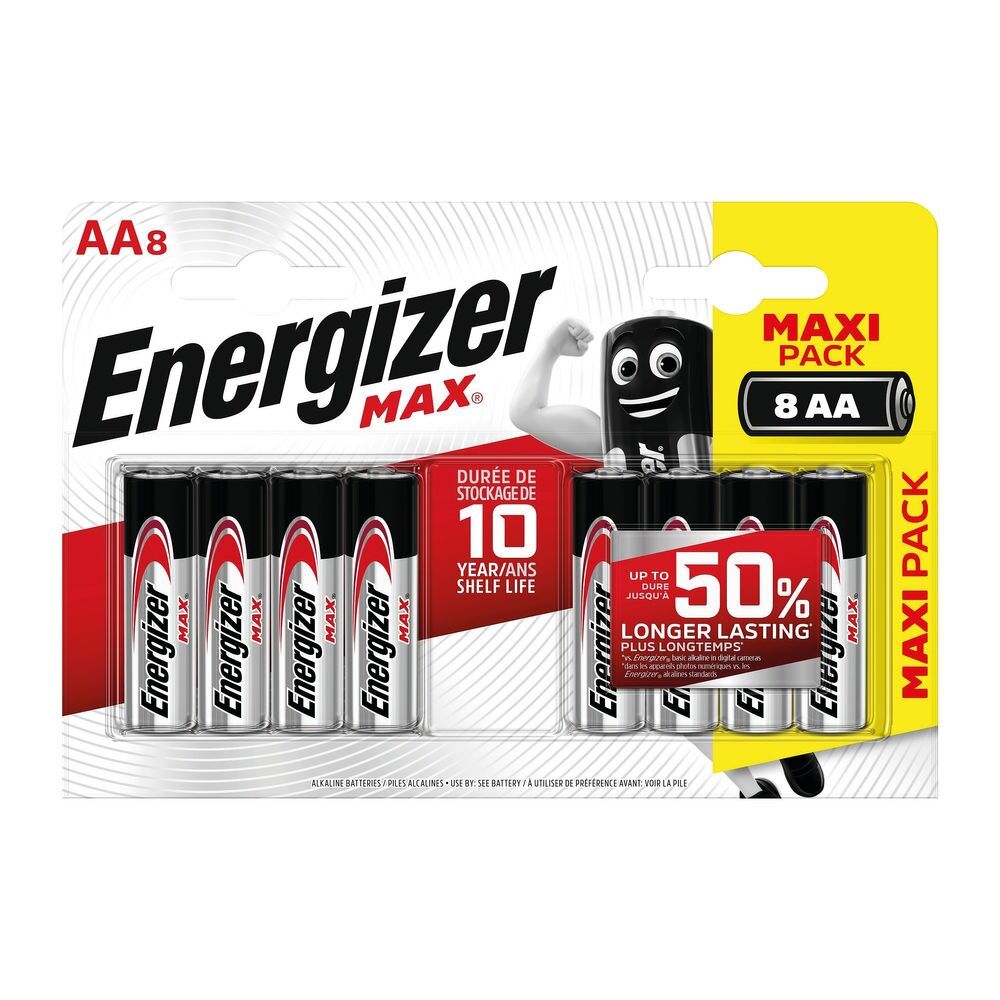 Set 8 baterii Energizer Alcaline MAX R6/AA