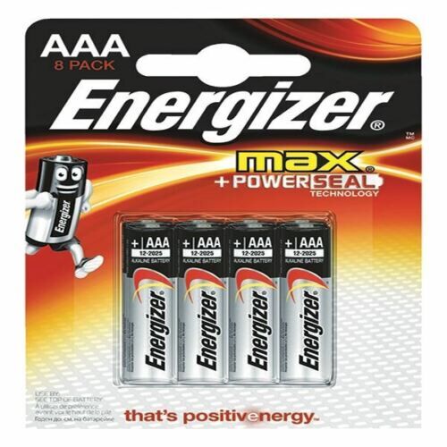 Set 8 baterii Energizer Alcaline MAX R03/AAA
