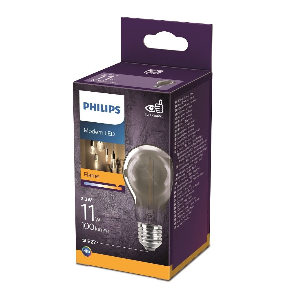Bed LED classic Philips, 11W, A60, E27, 1800K