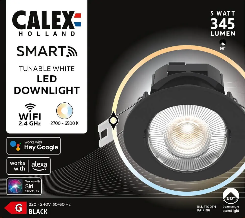 Reflector Smart Calex, 5 watt, 345 lumen, Negru