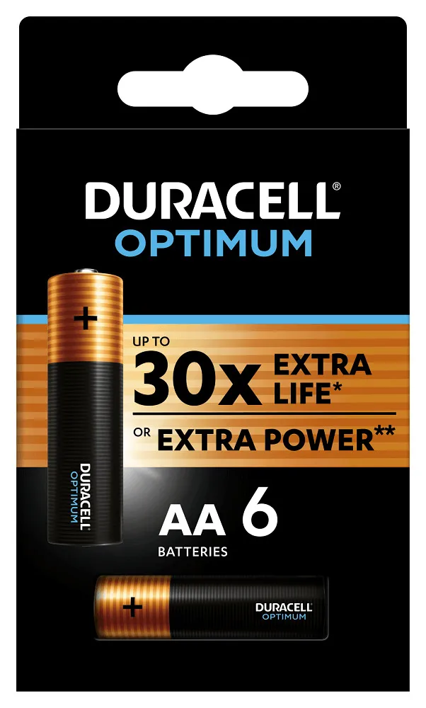 Set 6 baterii AA Duracell Optimum