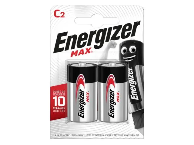 Set 2 baterii alcaline C Energizer Max
