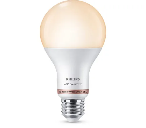 Bec LED Smart Philips, 13 W (100 W), conexiune Wi-Fi si Bluetooth, A67, E27, Alb