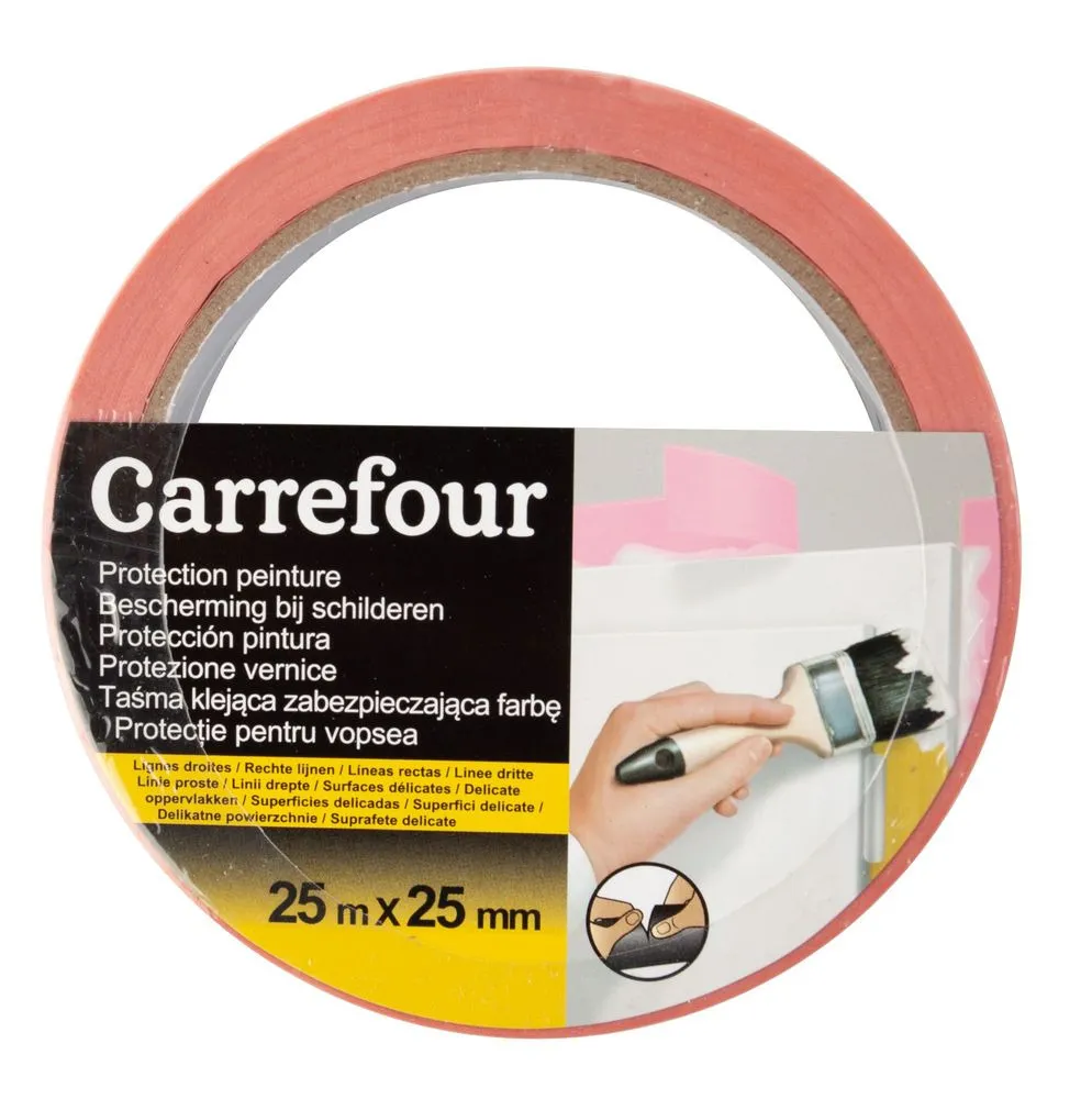 Banda pentru mascare Carrefour, 25 m x 25 mm
