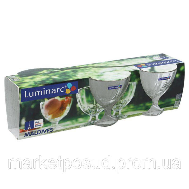 Set 3 cupe inghetata Maldives 25 cl, Luminarc