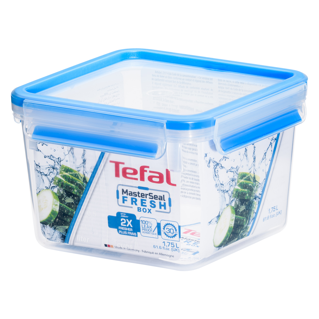 Caserola patrata 1.75L, material plastic, Tefal