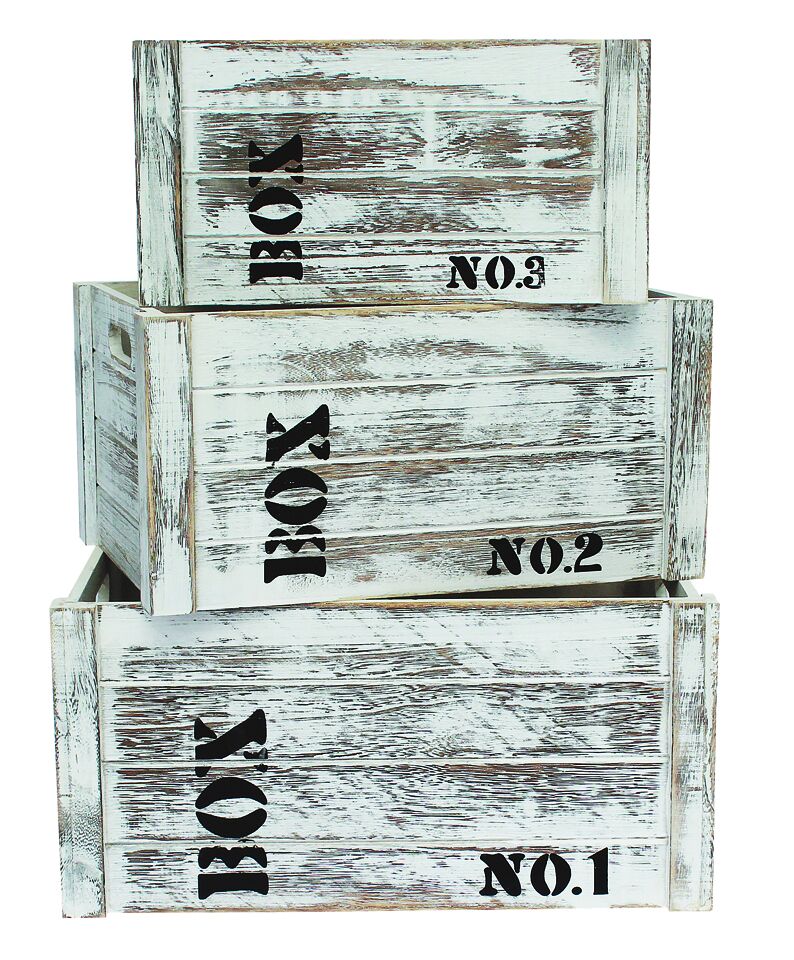 Set 3 cutii lemn Loft, Heinner