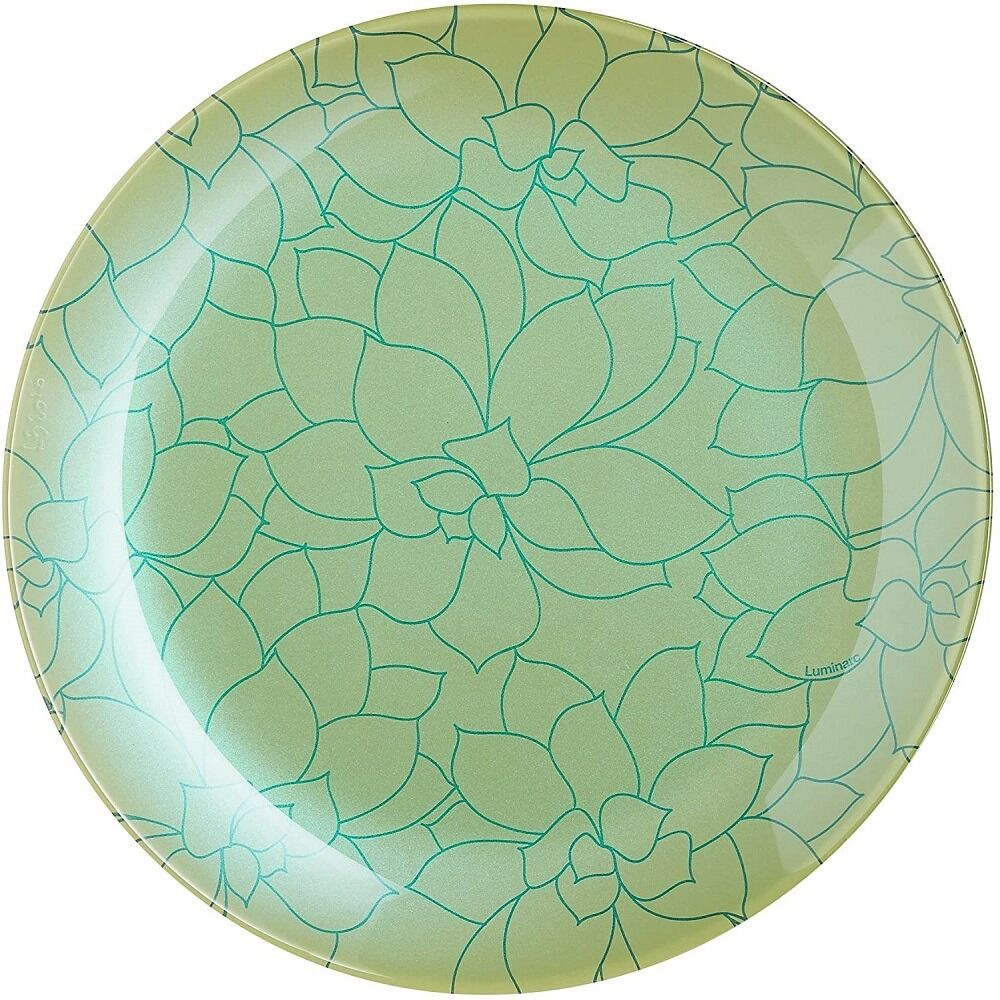 Farfurie pentru desert Fleurs de Bach Luminarc, sticla decorata, 20 cm
