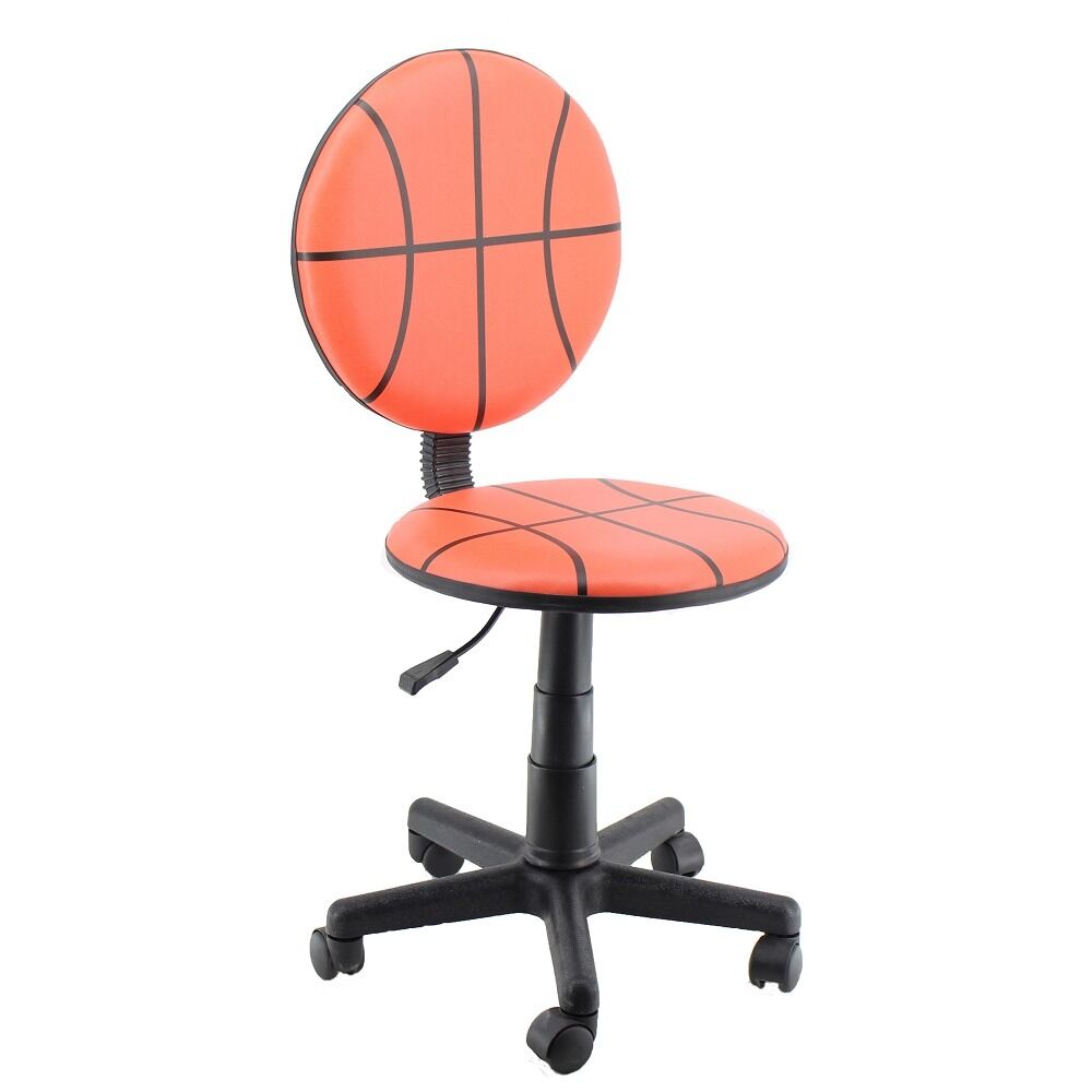 Scaun birou US88 Basketball Unic Spot RO, PP/PVC, 39x39x85-97 cm, Portocaliu