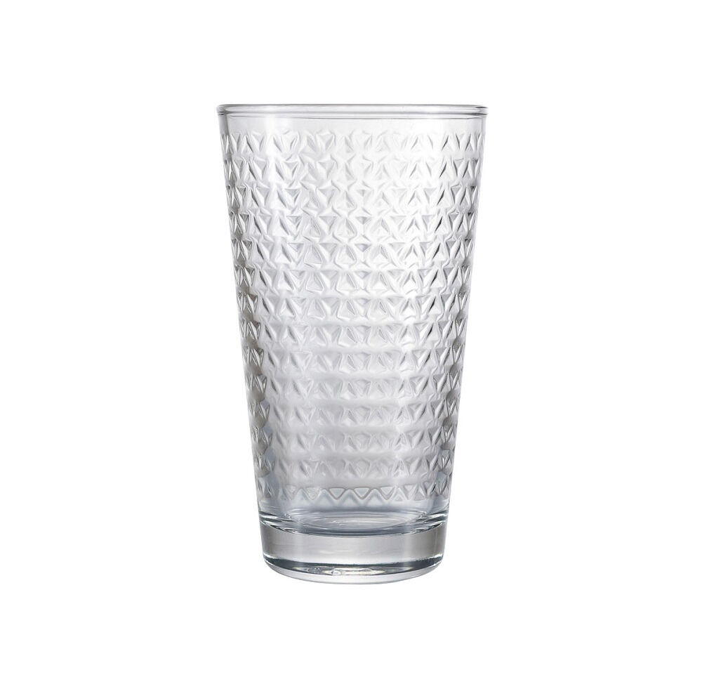 Pahar Carrefour, sticla, 385 ml, Transparent