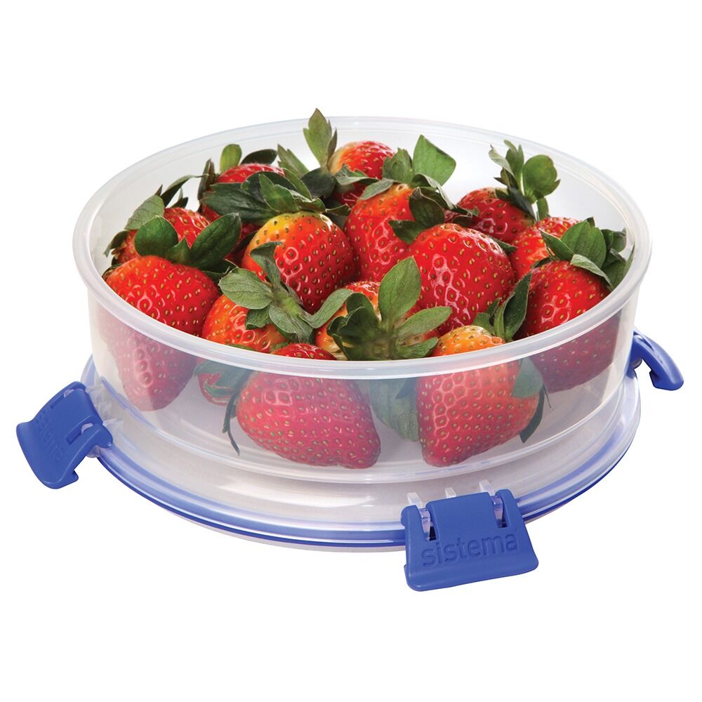 Cutie rotunda pentru alimente Klip-It Sistema, plastic, 0.64 L, Transparent