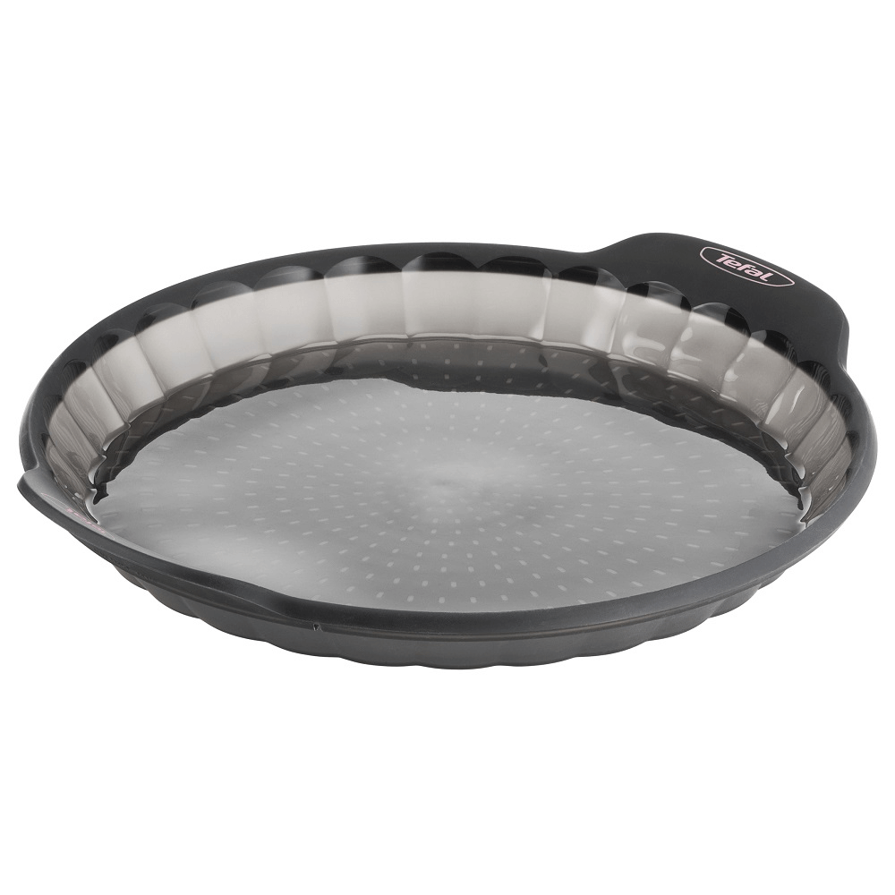Forma pentru tarta silicon Crispy Bake Tefal, silicon, 28 cm, Negru