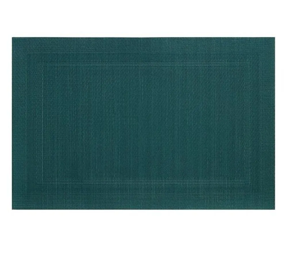 Suport pentru farfurii Velvet Ambition, 30x45 cm, PVC/PP, Verde inchis