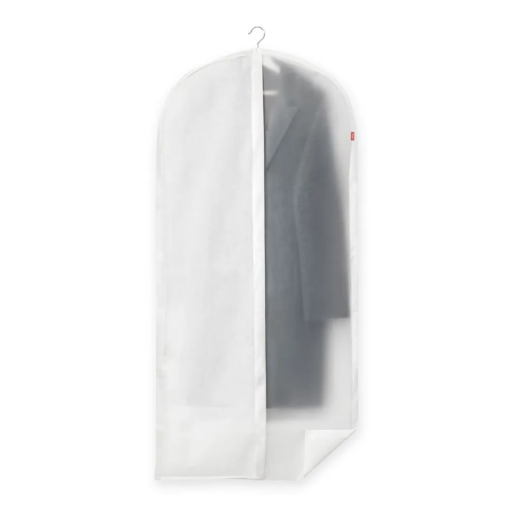 Husa pentru haine din material netesut Rayen, 135x60 cm, Gri deschis