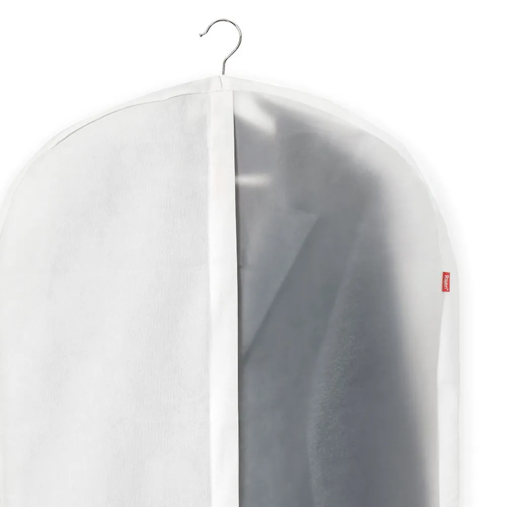 Husa pentru haine din material netesut Rayen, 100x60 cm, Gri deschis