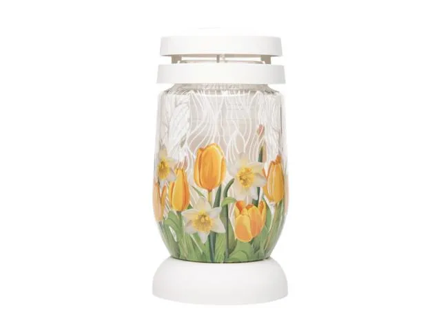 Candela Bolsius, model lalele galbene, sticla, Multicolor