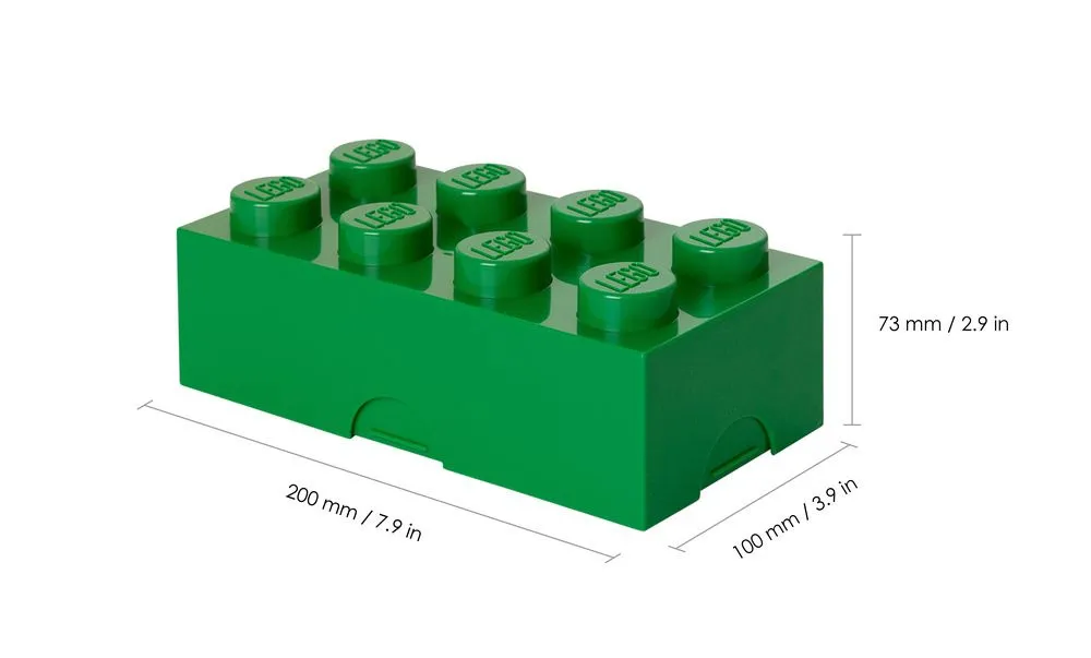 Masaccio Implement Sinewi Cutie depozitare LEGO Clasic 8, PP, Verde | Carrefour Romania