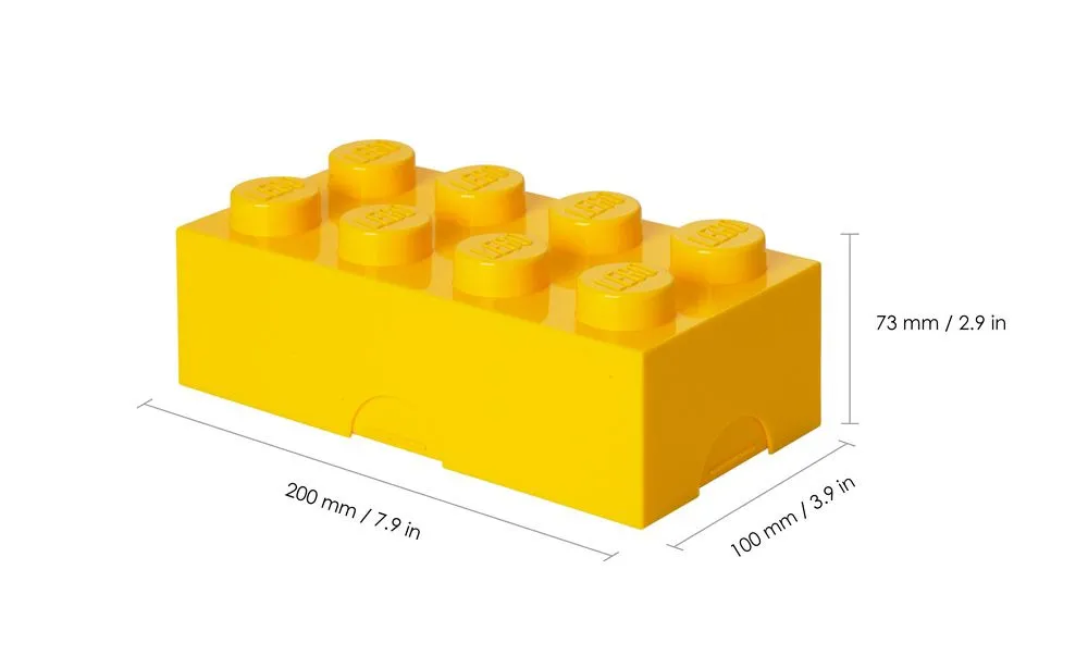 Cutie depozitare LEGO Clasic 8, PP, Galben