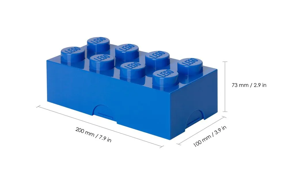 Cutie depozitare LEGO Clasic 8, PP, Albastru