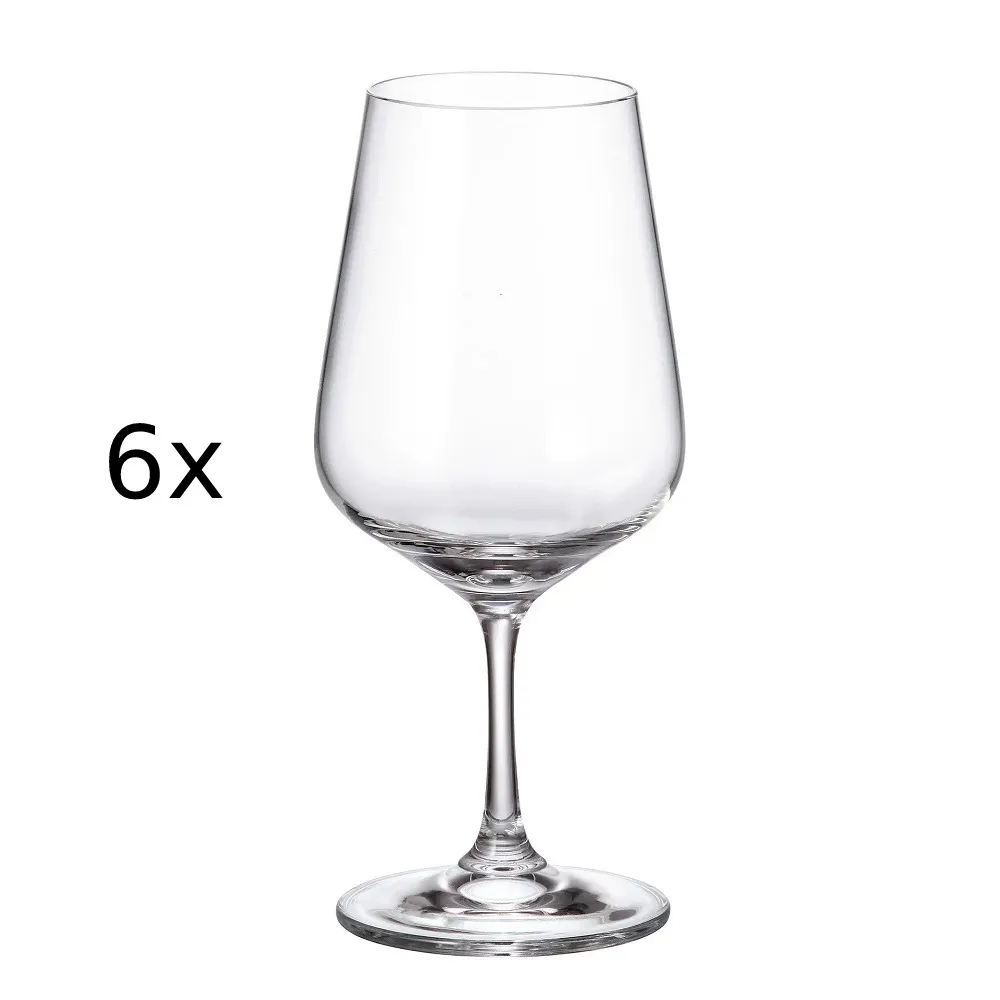 Set 6 pahare vin Bohemia Apus, sticla cristalina, 460 ml
