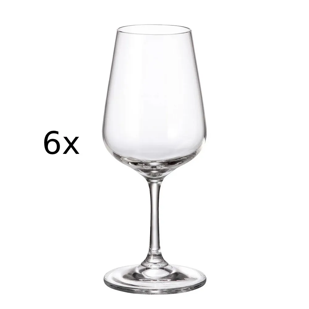 Set 6 pahare vin Bohemia Apus, sticla cristalina, 250 ml