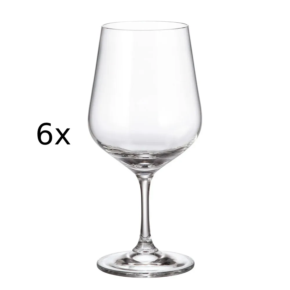 Set 6 pahare vin Bohemia Apus, sticla cristalina, 580 ml