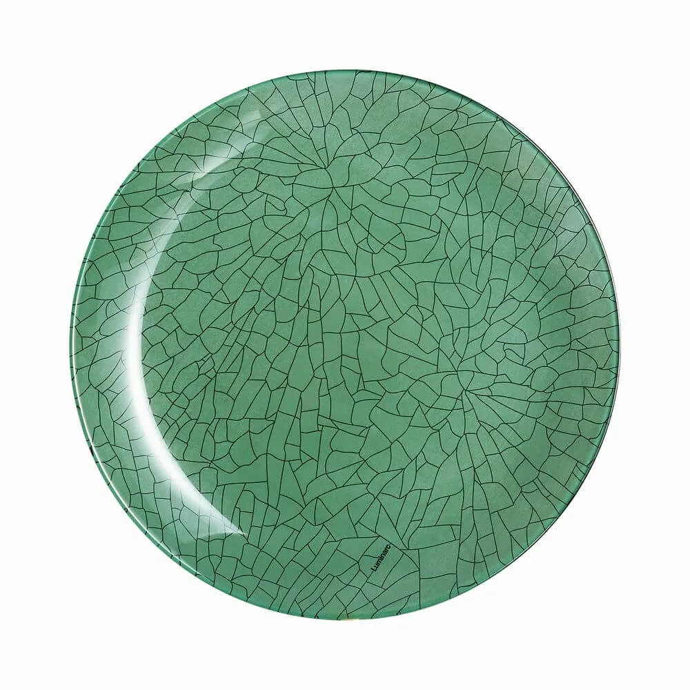 Farfurie desert Luminarc Mindy Green, sticla, 20.5 cm, Verde