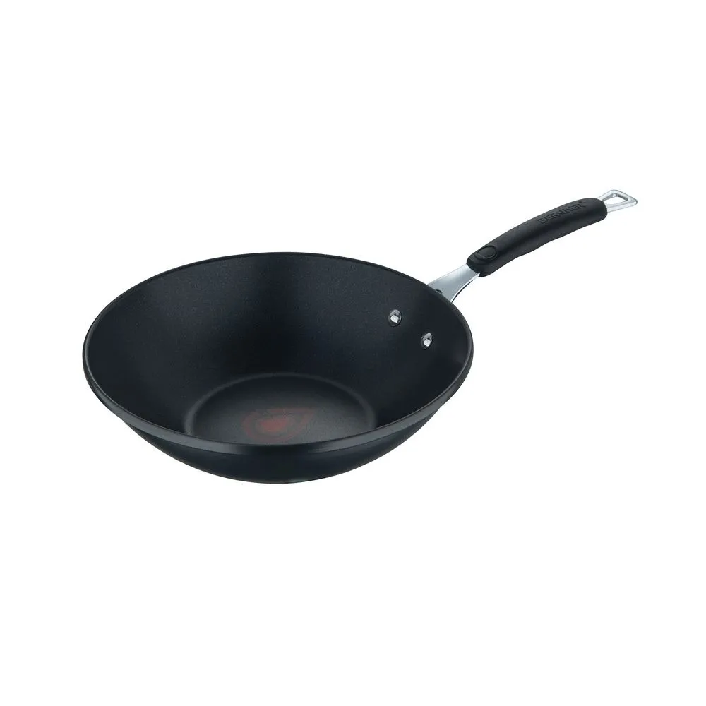 Tigaie wok Bergner By Scarlatescu BG-30410-BK, aluminiu forjat, 28 cm, Negru mat