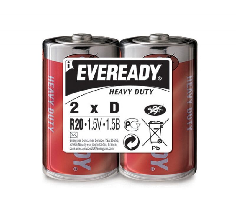 Set x 2 baterii Energizer Eveready HD R20