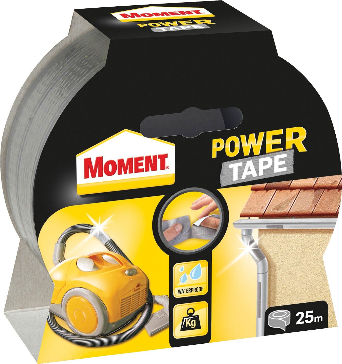 Moment Power Tape 50 mm x 10 m, argintiu